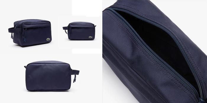 Mua T&uacute;i Lacoste Men's N&eacute;ocroc Canvas Toilet Kit Navy cho nam, xanh Navy, Gi&aacute; tốt